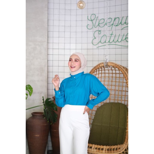 Hazna Shirt / Kemeja Rayon Polos