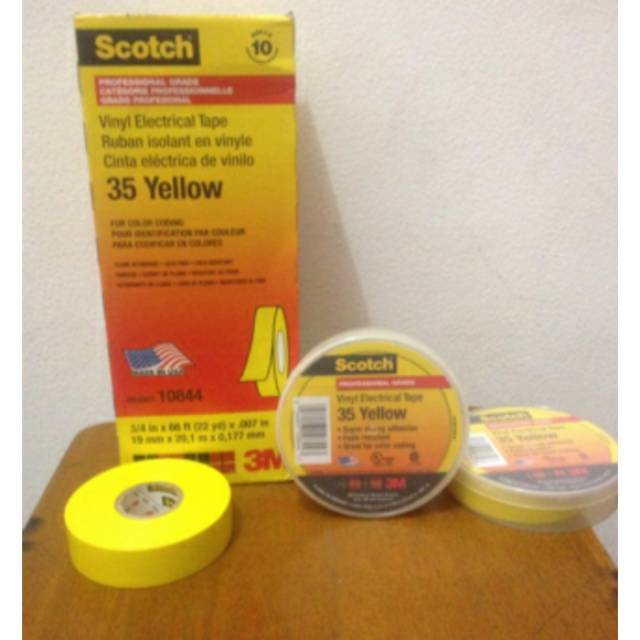 

Scotch 35 yellow / isolasi listrik 3M / isolasi listrik