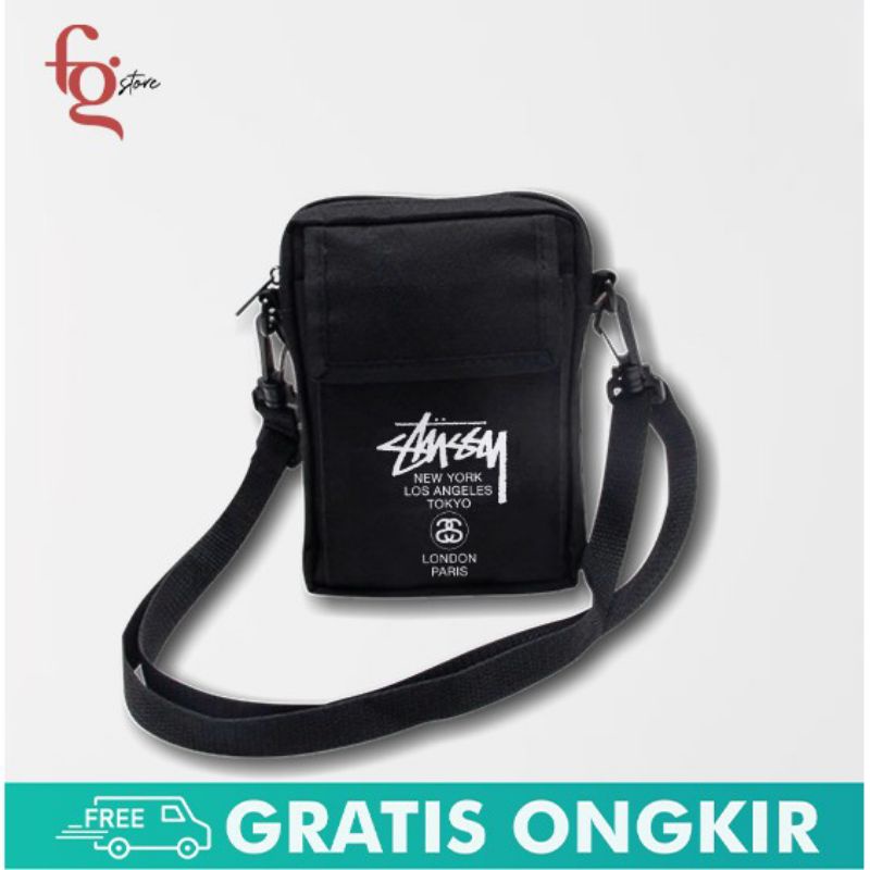 Tas Selempang Mini Pria Wanita Multifungsi Original Distro Murah Lebay- Tas Bahu Cowok Cewek Terbaru