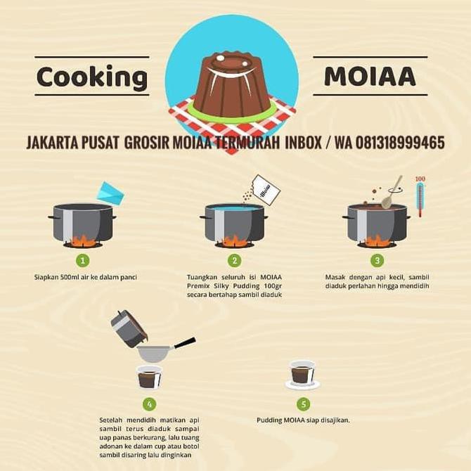 

Toko-Bahan-Kue- Moiaa | Moiaa Silky Puding | Puding Sutra | Puding Susu | 200 Gram -Terlengkap-