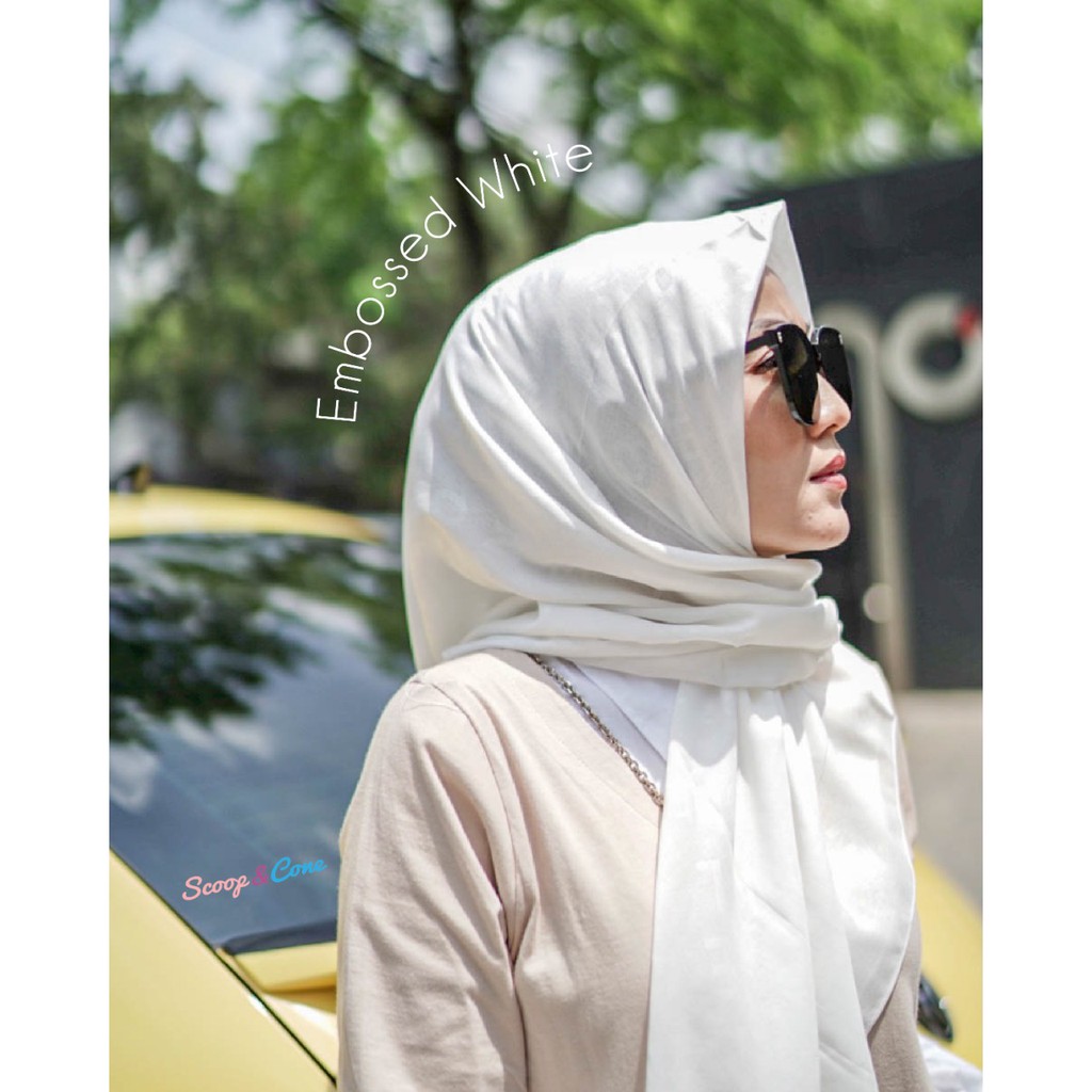 SCOOP&CONE EMBOSSED SERIES WHITE