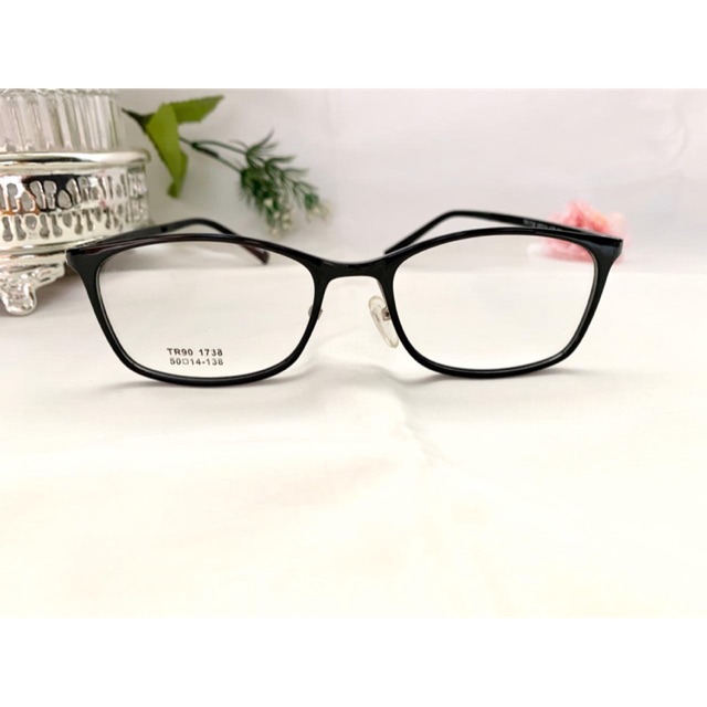 Frame Kacamata korea black TR90 1738