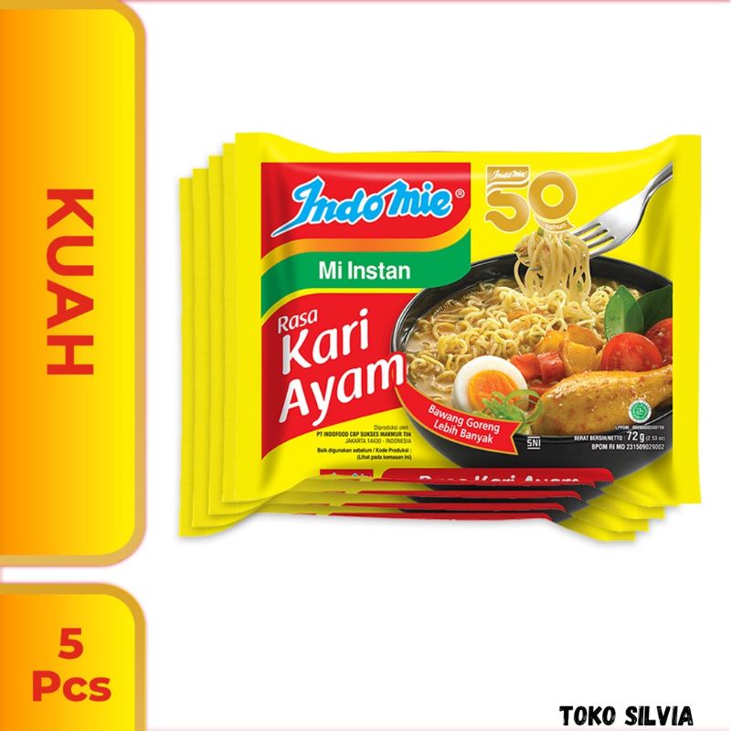 

5 - pcs Indomie KARI AYAM