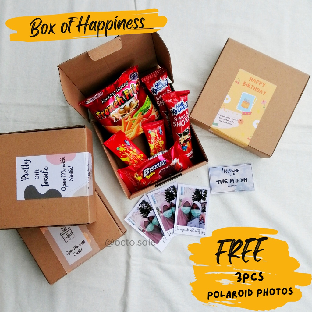 

Snack Box Budget Murah / Snack Hampers / Hadiah Ulang Tahun / Hadiah Wisuda / Hadiah Makanan / Snack Box Merah / Snack Box Biru / Snack Box Kuning / Hadiah Unik / Hampers Murah