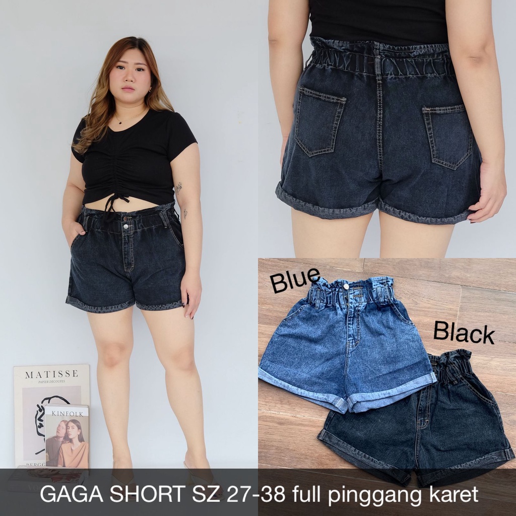 CELANA JEANS WANITA GAGA RUBBER SHORT-SYSCLOTHIER