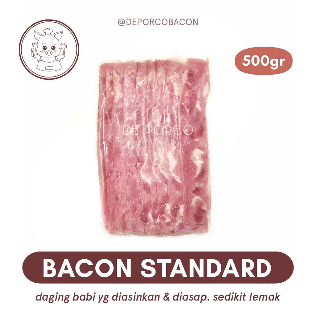 

DEPORCO Pork Bacon Babi Standard Frozen (500gr)