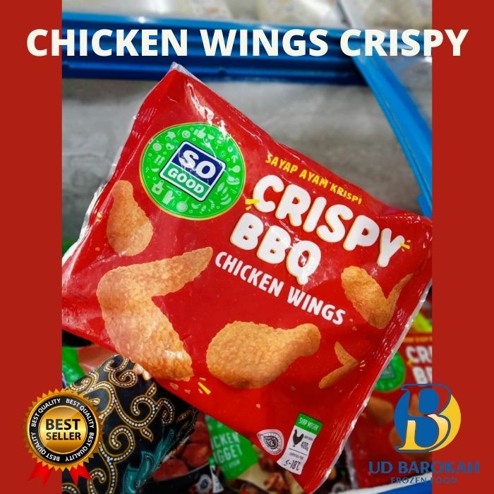 

So Good Crispy BBQ Chicken Wings / Sayap Ayam Krispi BBQ 400 gr .