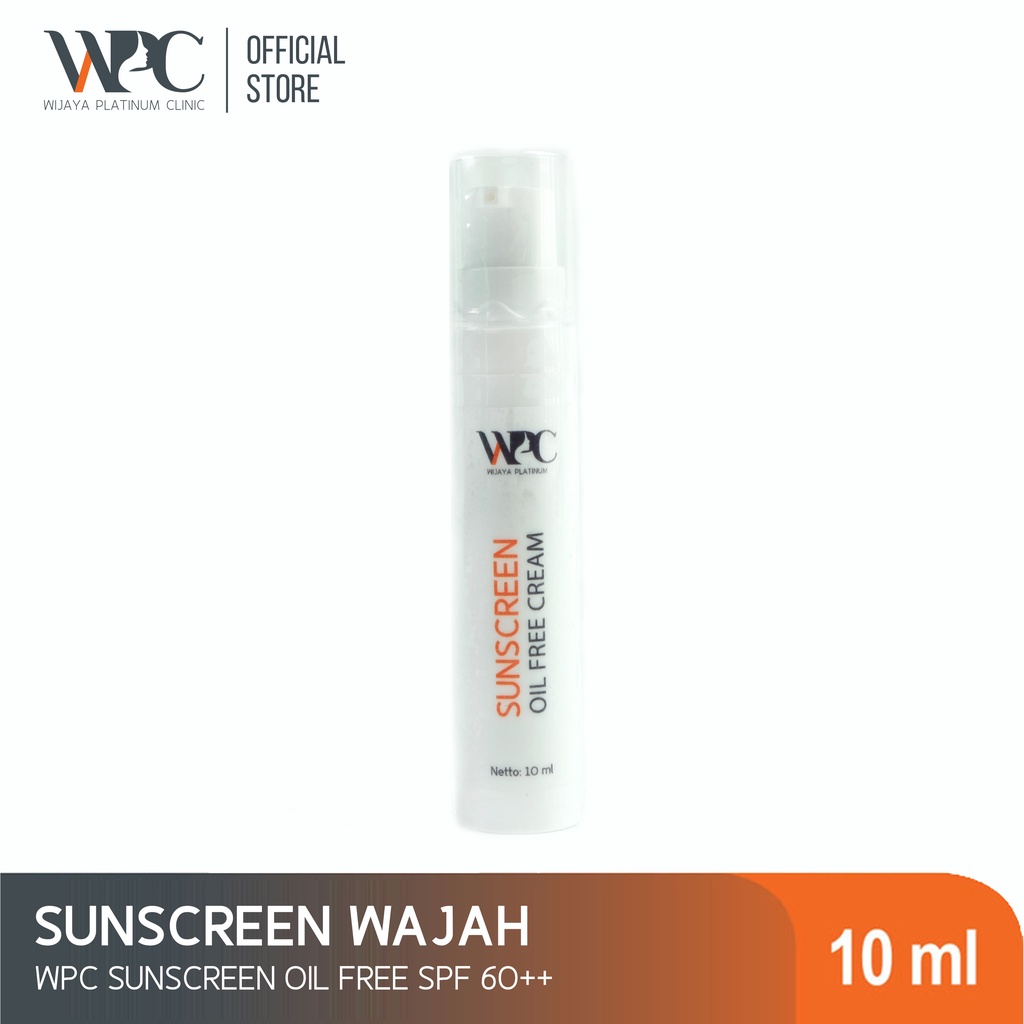 WPC Sunscreen Oil Free SPF 60++ 10ml - Sunblock Wajah - Tabir Surya