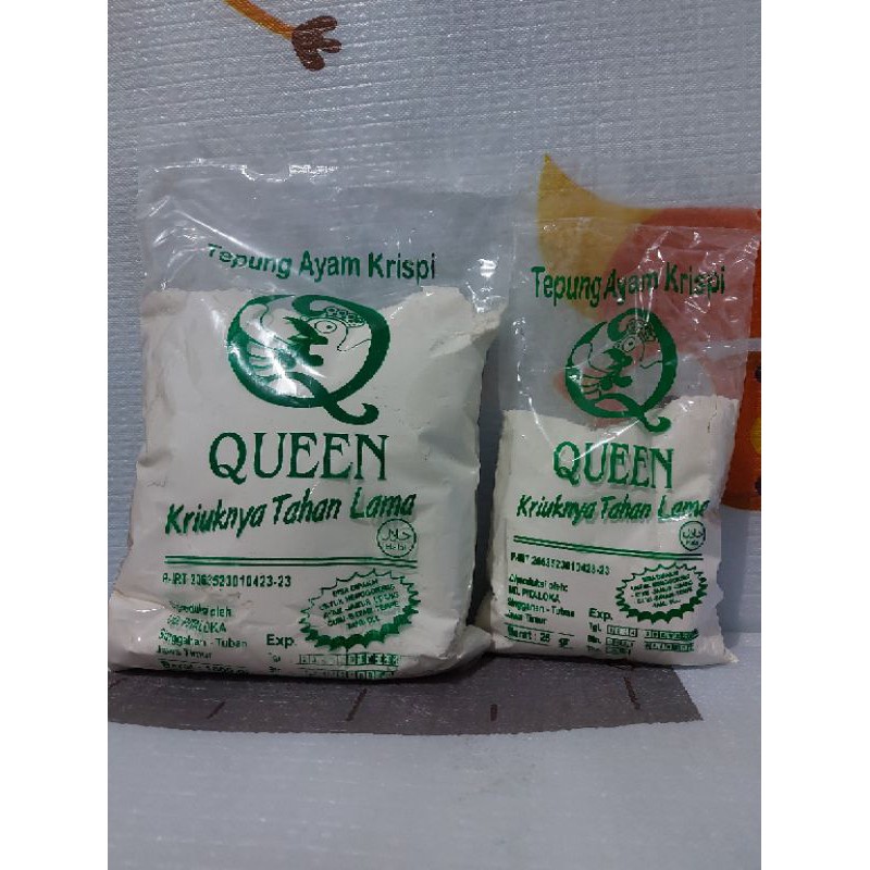 

Tepung kentucky ayam krispi Queen kemasan 1/2 kg