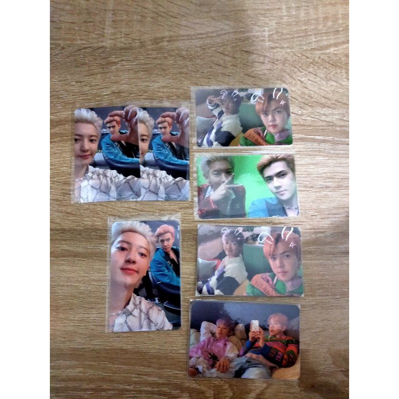 OFFICIAL EXO SC SEHUN CHANYEOL PHOTOCARD 1 BILLION VIEWS ALBUM KIHNO PARADISE VER