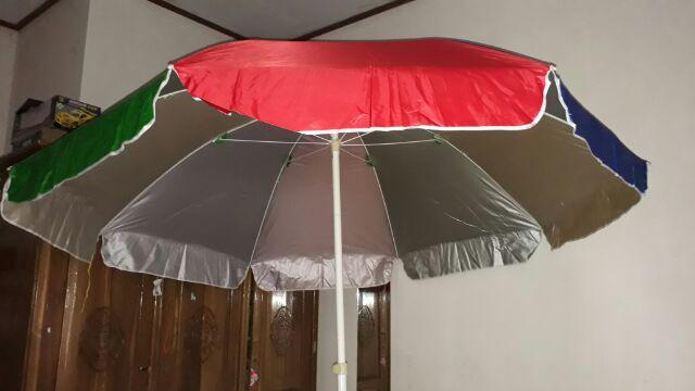 Payung Tenda Pantai 220cm Pelangi Double (2 Lapis/ 2 Layer/  2 Helai) Anti-uv.