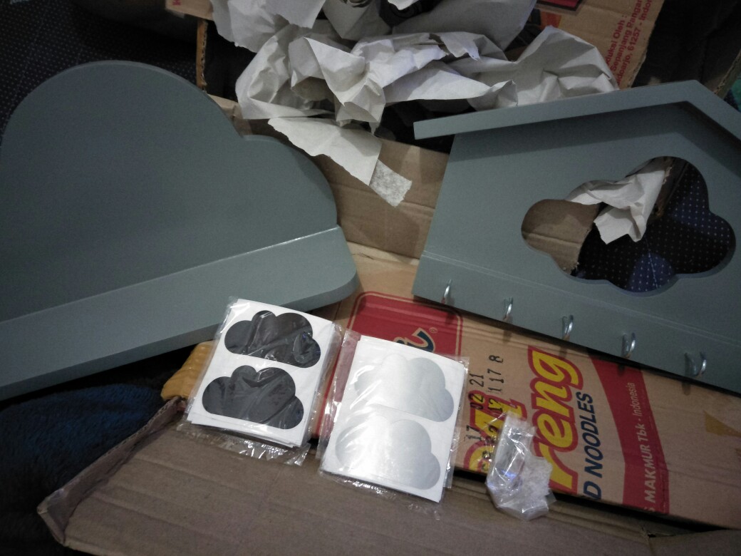 (po Custom) Rak Dinding Motif Floating Shelves Ambalan Dinding Hiasan Pajangan Kamar Anak Dekorasi