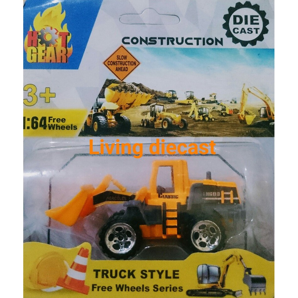 Diecast tractor excavation (construction series) - buldozer skala 64