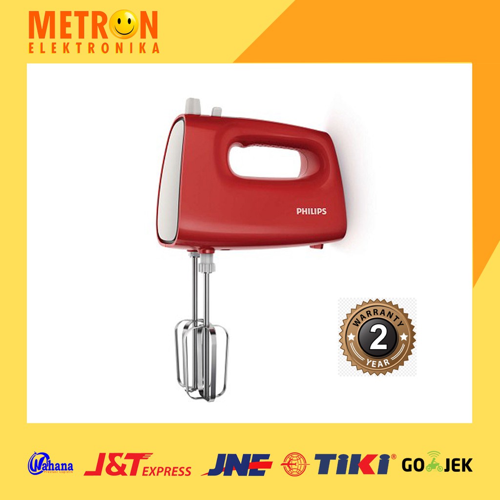 PHILIPS HR 1552 / 10 / MIXER TANGAN MERAH / HAND MIXER /  HD1552