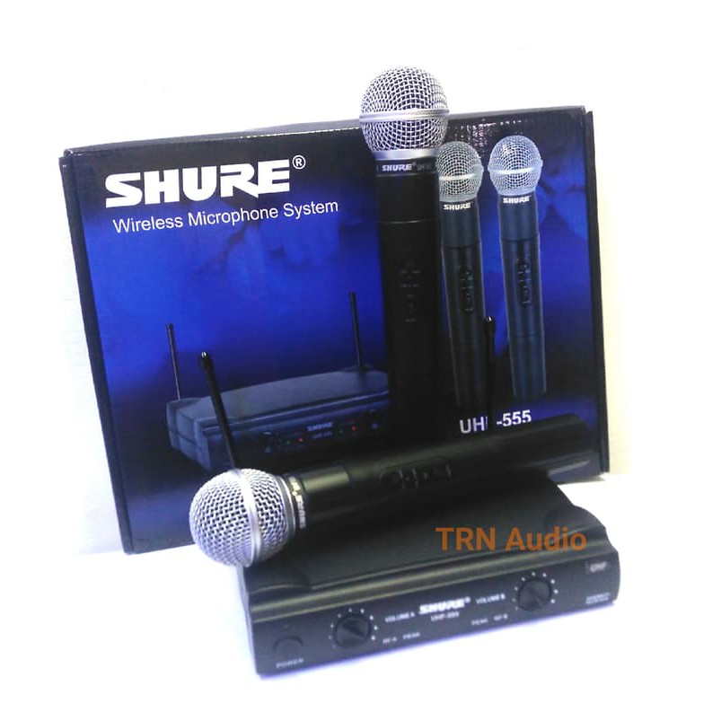 Wireless  Mic Shure 2 handle UHF 555