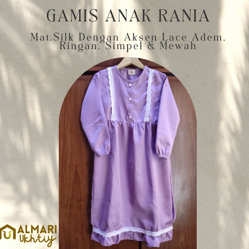 GAMIS DRESS ANAK PREMIUM MAXMARA SILK PESTA LEBARAN VINTAGE RENDA 5-6 TAHUN