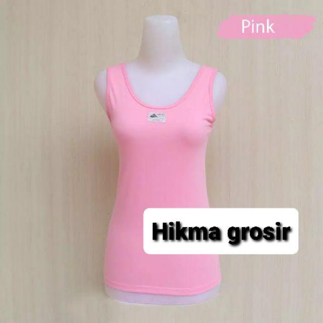 (Pilih warna)Tengtop Lutty tali besar.super soft-Pink