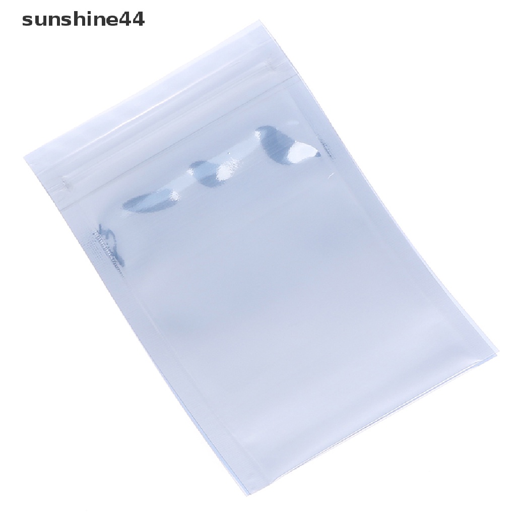 Sunshine 100Pcs Kantong Plastik Ziplock Anti Statis Dapat Ditutup Kembali