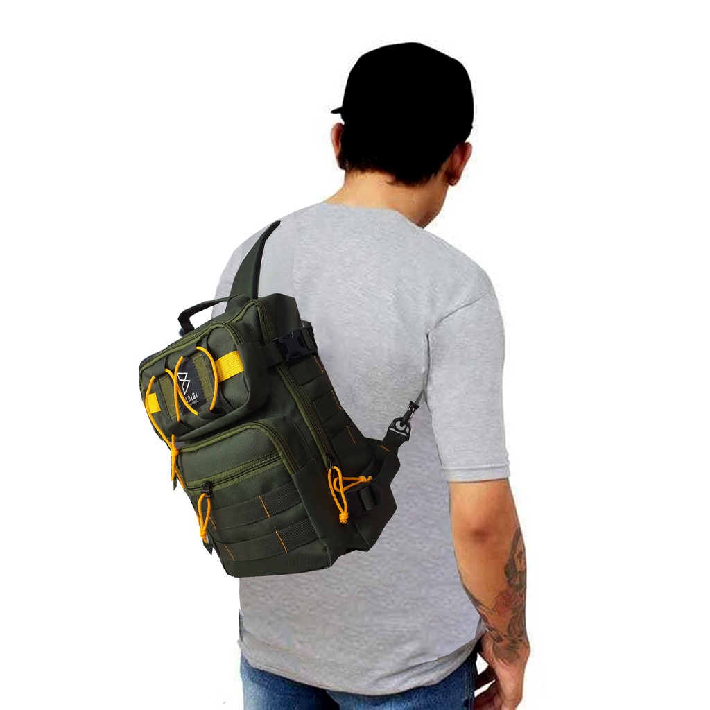 BIDIGI TORNADO SLEMPANG PRIA / SLING BAG ARMY TACTICAL