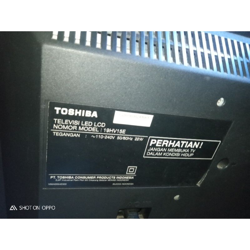 tv LED Toshiba 19 normal second/bekas