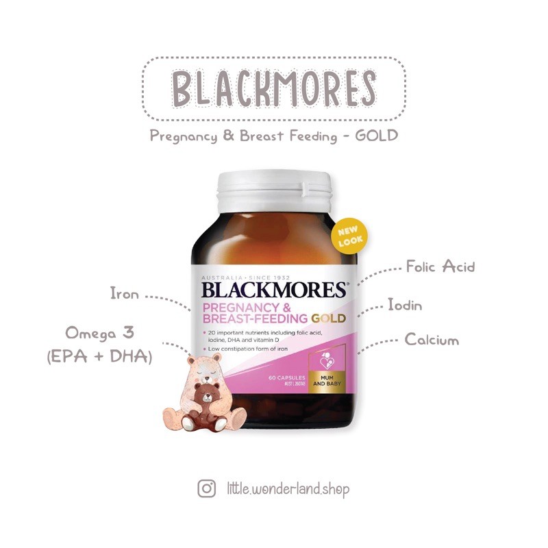 Blackmores Pregnancy and Breastfeeding Gold 60kps &amp; 120kps