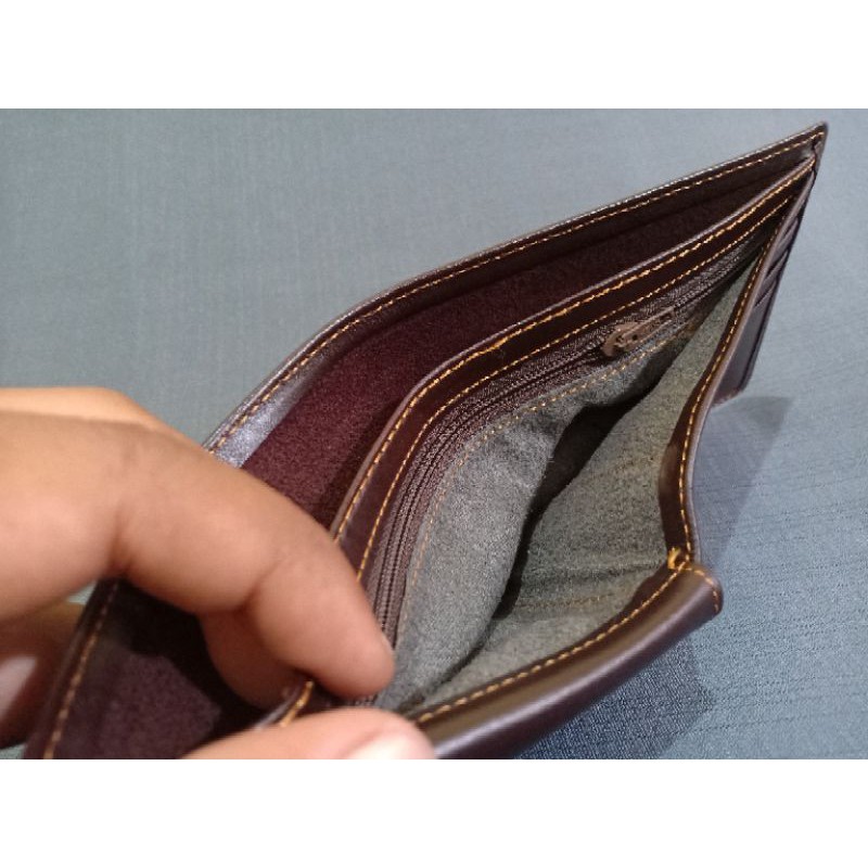 Dompet Kulit Pria Lipat Wr Kulit Sapi Asli