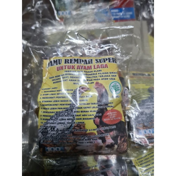 50 pil jamu rempah super ayam laga herbal vitamin doping stamina kuat nafas tahan lama asli ori