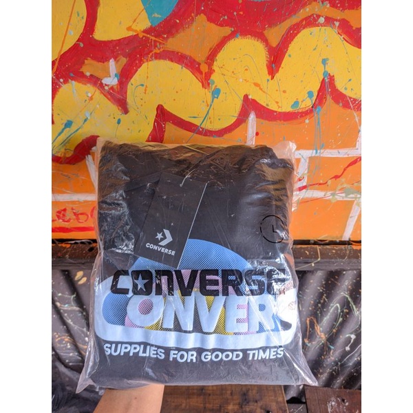 hoodie converse script black