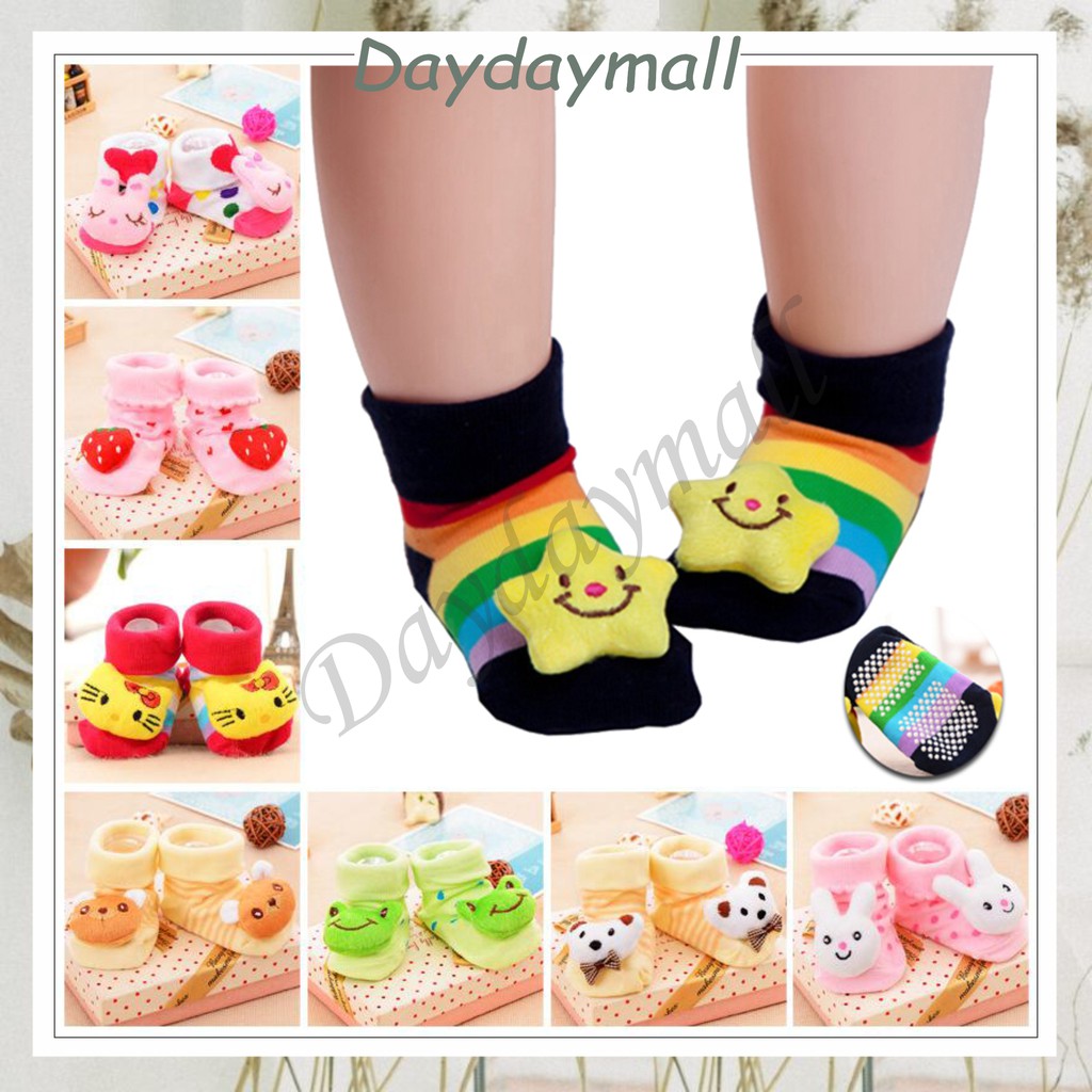 Kaos Kaki Sepatu Bayi Karakter 3D Lucu Kaos Kaki Anti Slip Murah Produk Import DD375 COD