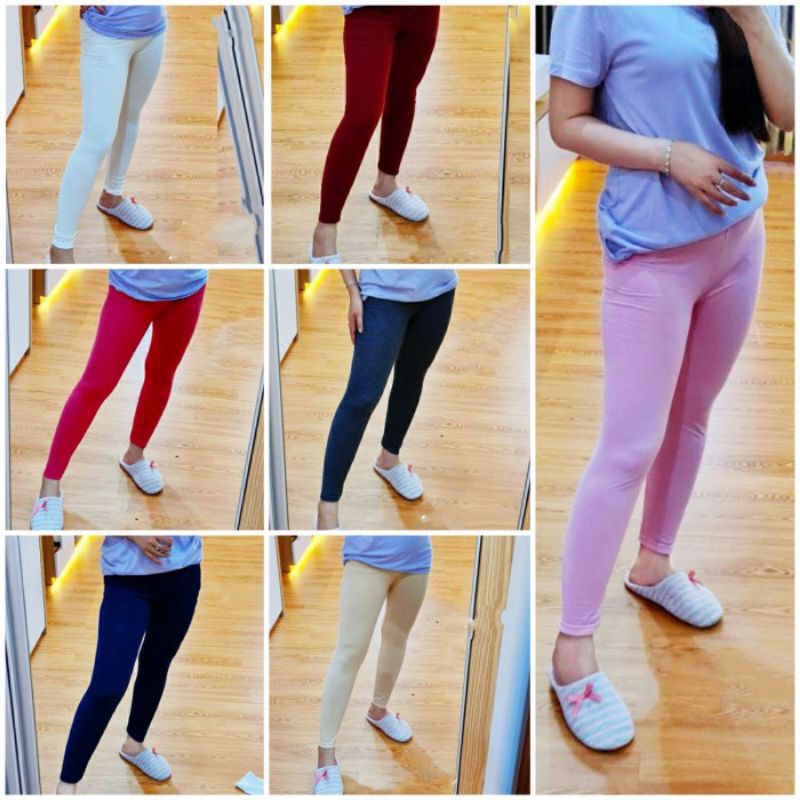 Legging Panjang Spandek Premium Standar dan Jumbo /Legging Bahan Kaos/ Legging Wanita Dewasa