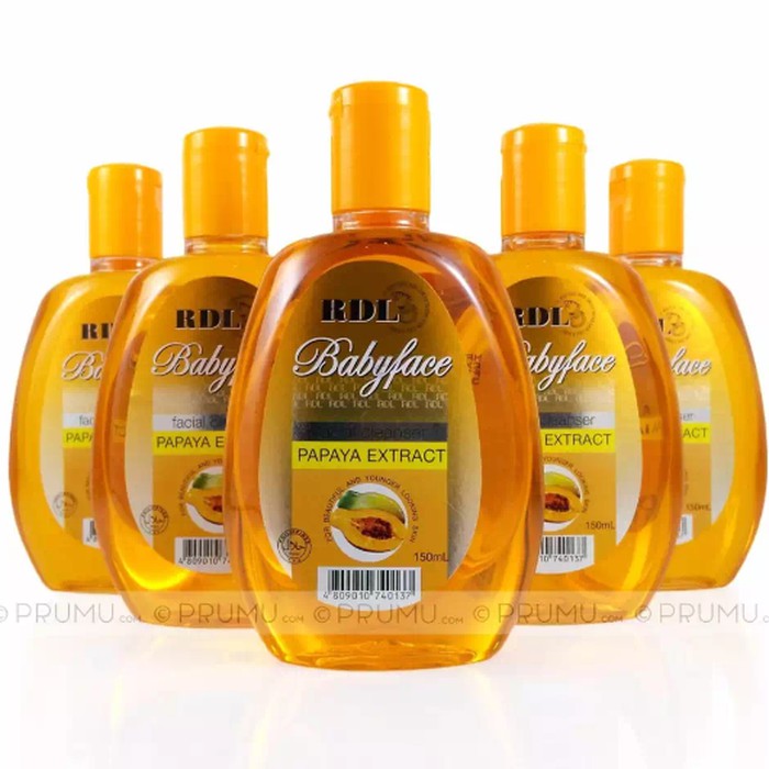 PAPAYA CLEANSER BABY FACE 150ML REN BPOM ASLI / ORIGINAL