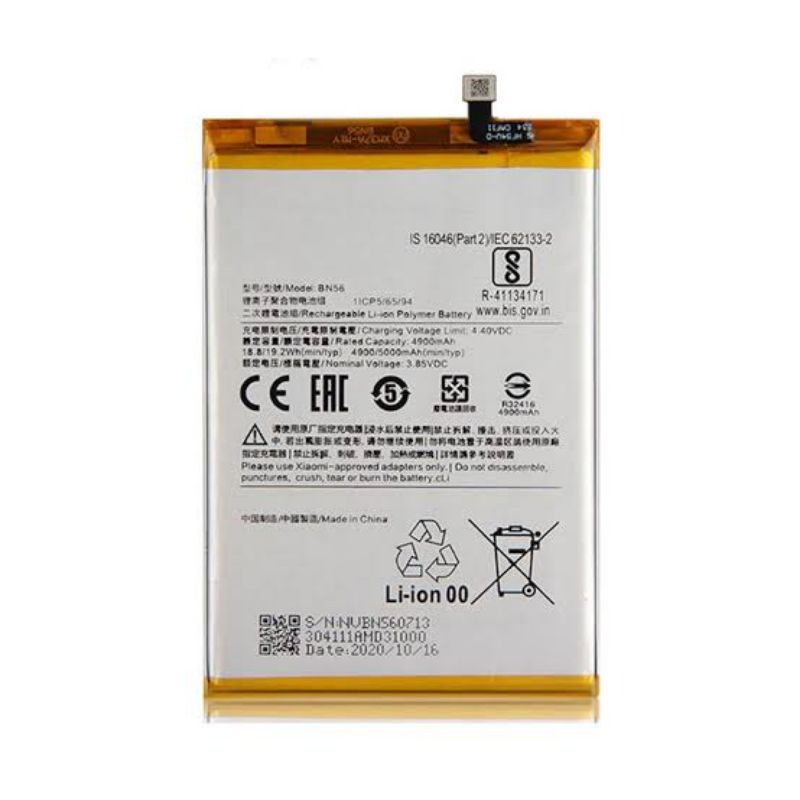 BATTERY BATERAI BATRE XIAOMI BN56 FOR REDMI 9A 9C ORIGINAL