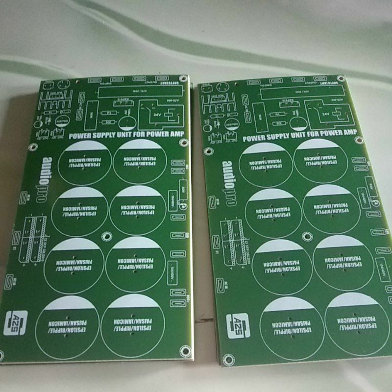 PCB PSU 8 Elco Plus PCB Softstart AZS audio pro