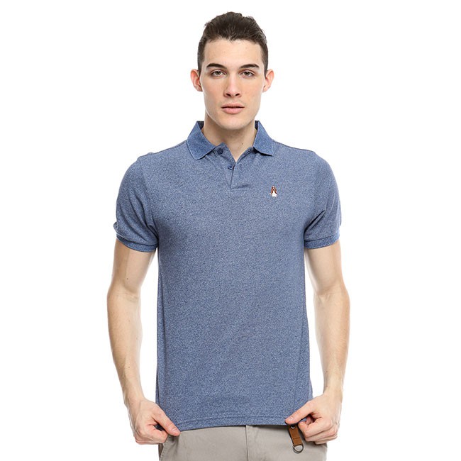 Hush Puppies Kaos Polo Pria Uttimo Navy