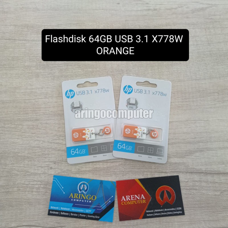 Flashdisk HP 64GB USB 3.1 X778W ORANGE