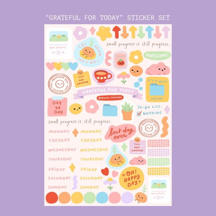 

Moon Pancake Wall Monthly Planner Board