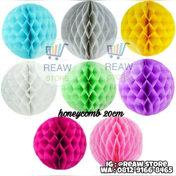 

GRATIS ONGKIR HONEY COMB PAPER BALL / BOLA KERTAS DEKORASI (20CM) !!!!!