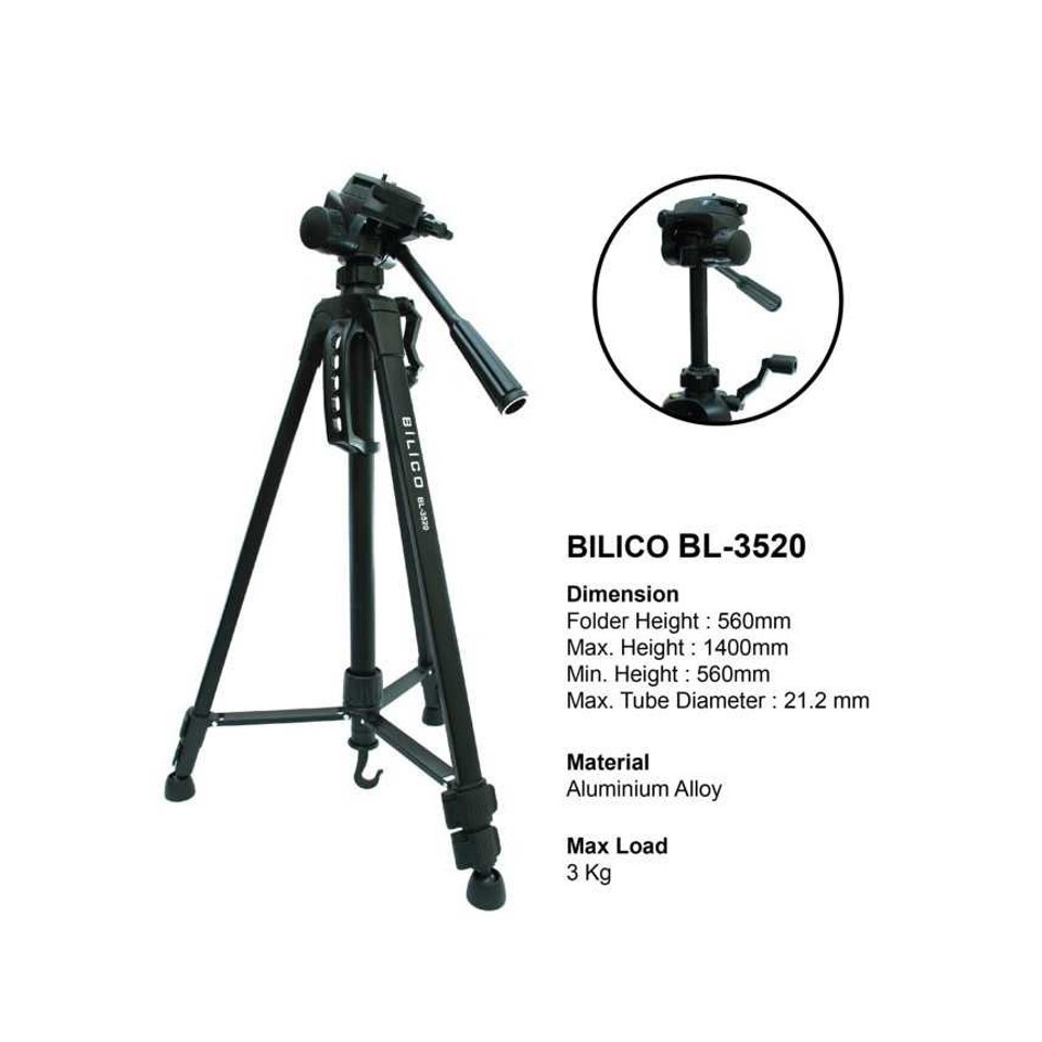 Tripod Bilico BL 3520 + Tas / Tripod Bilico BL3520/BL3520