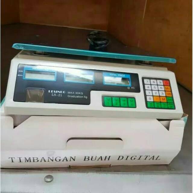 Timbangan digital harga telur laundry daging buah 30 kg Lesindo LS 21