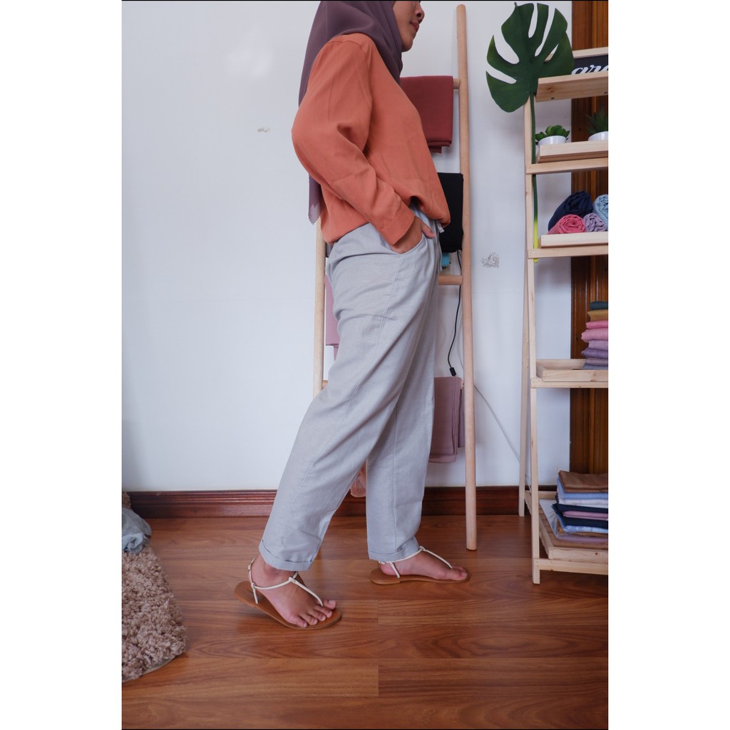  Baggy  Pants  Linen Pants  Premium Shopee Indonesia