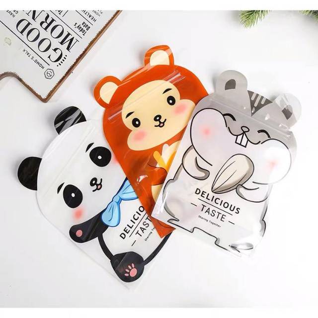 packaging lucu , ziplock bag edisi animal | ziplock bag kekinian