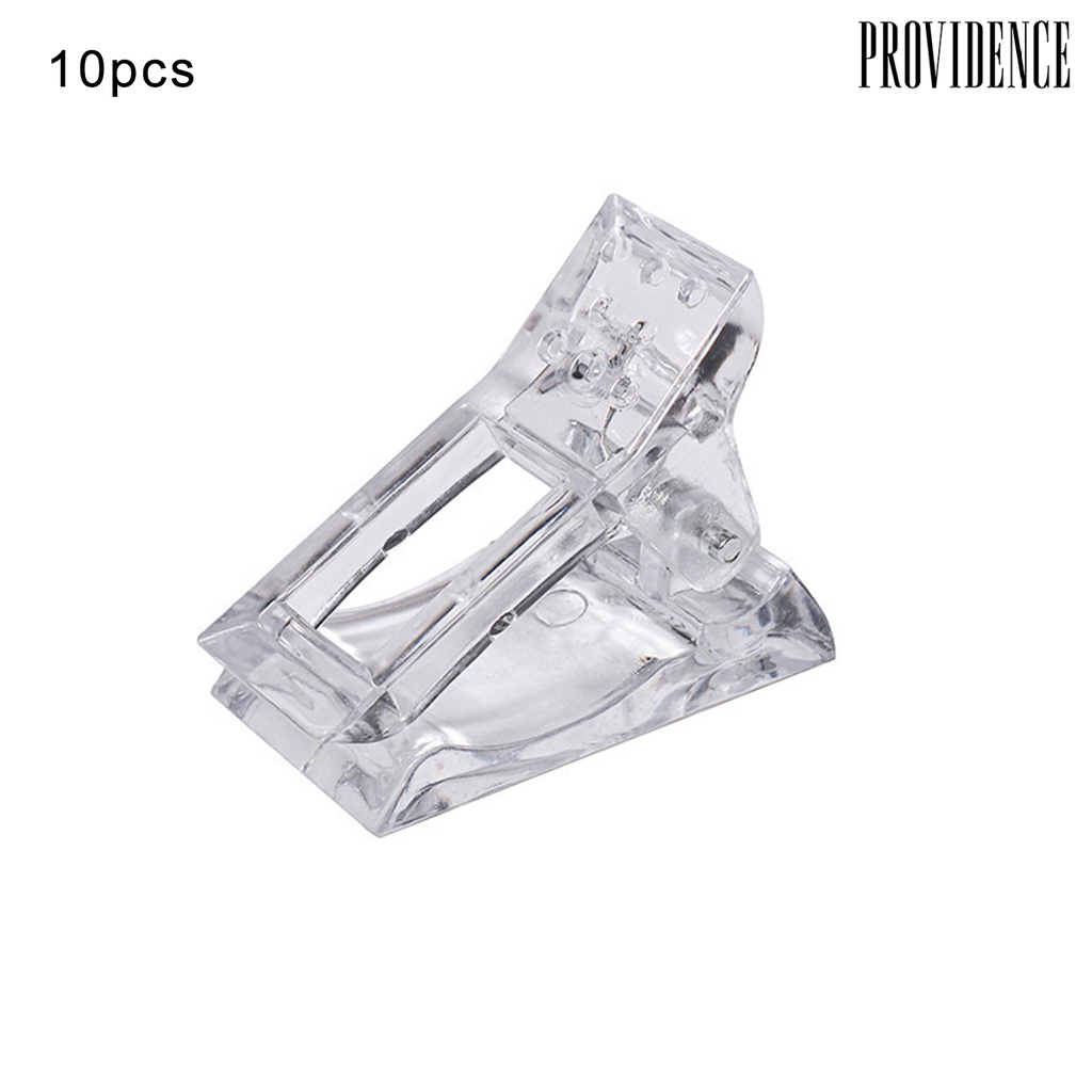 Providence 10Pcs Nails Extension Clip Wear-resistant Makeup Tool Resin Women Nail Shaping Clip Tool for Beginners