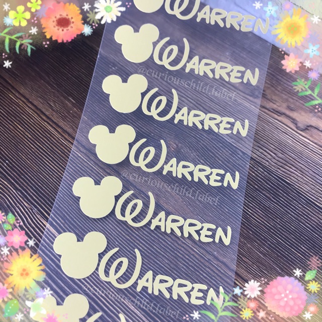 

Sticker label nama & sticker baju iron on i39 + S8s
