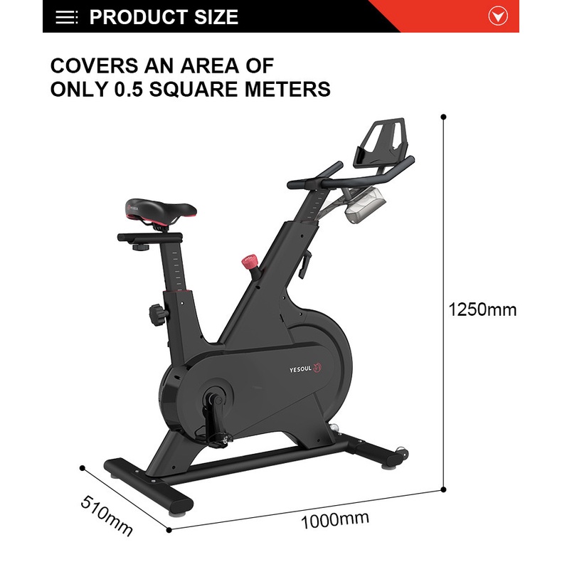 YESOUL M1 Smart Spinning Bike - Alat Fitness Sepeda Statis RESMI