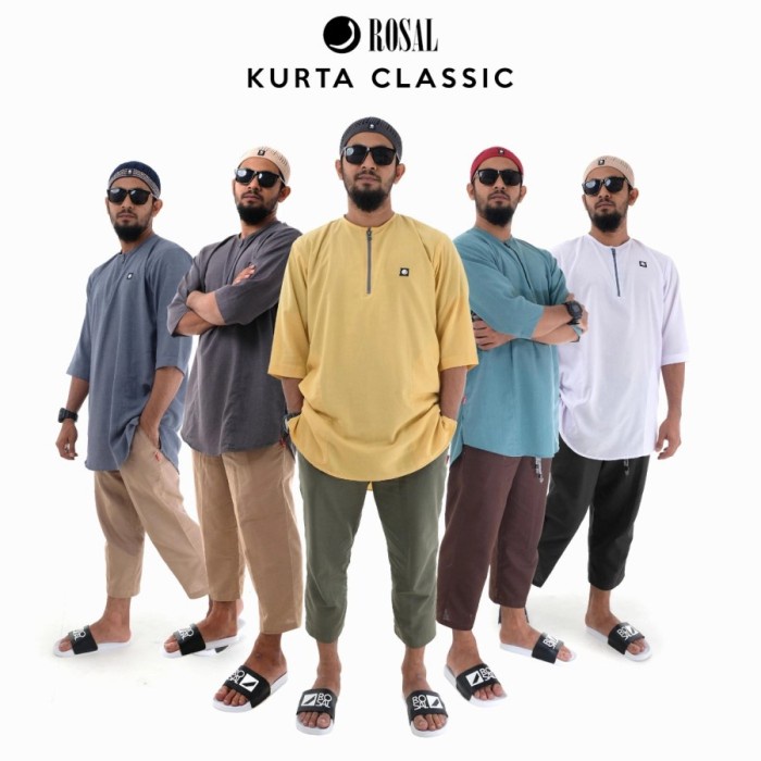 Kurta Classic ROSAL Baju Koko Kurta Pakistan Pria Dewasa