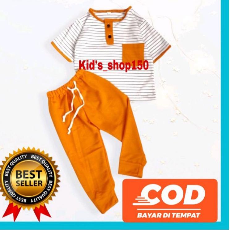 NRJ.02Jl22ι - Set Kiano Anak Salur Panjang 4 Bulan-3 Tahun / Setelan Kiano Anak