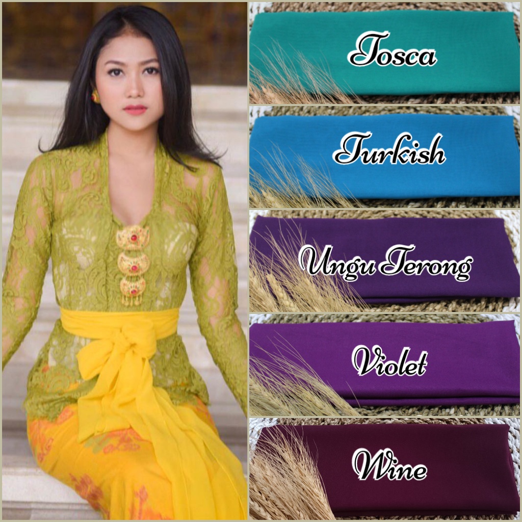 Selendang Sifon Hycon / Senteng 2.4m/ Selendang Bali / Selendang Kebaya (Part II)