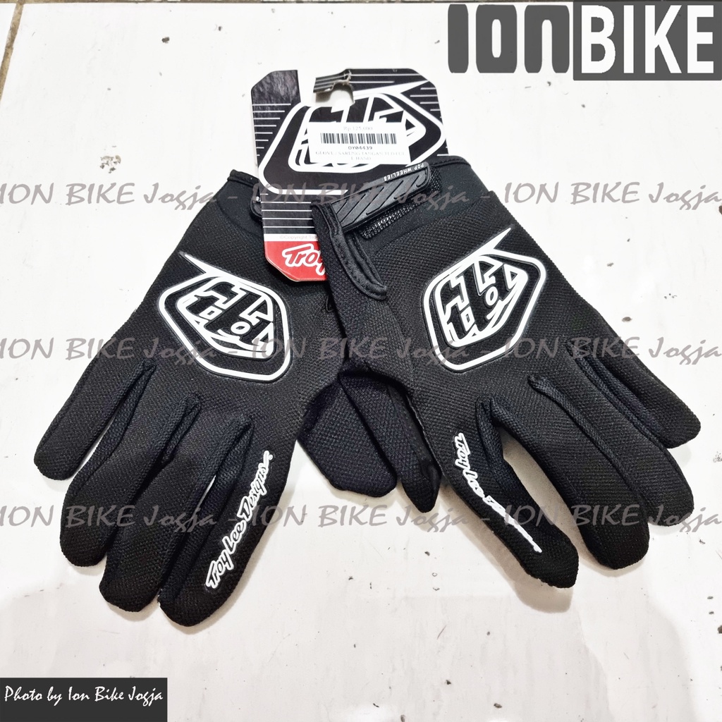 Sarung Tangan TLD Black - Glove Sepeda TLD Gloves Full Hand Finger Not Specialized Giant Shimano Mur