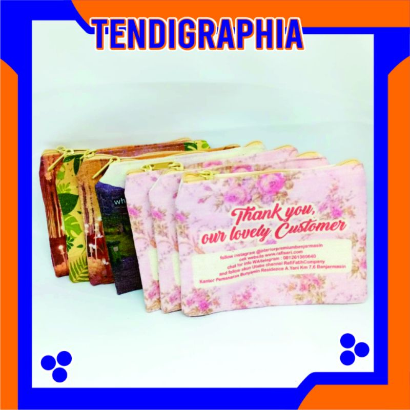 Pouch Kanvas Custom Foto Sendiri