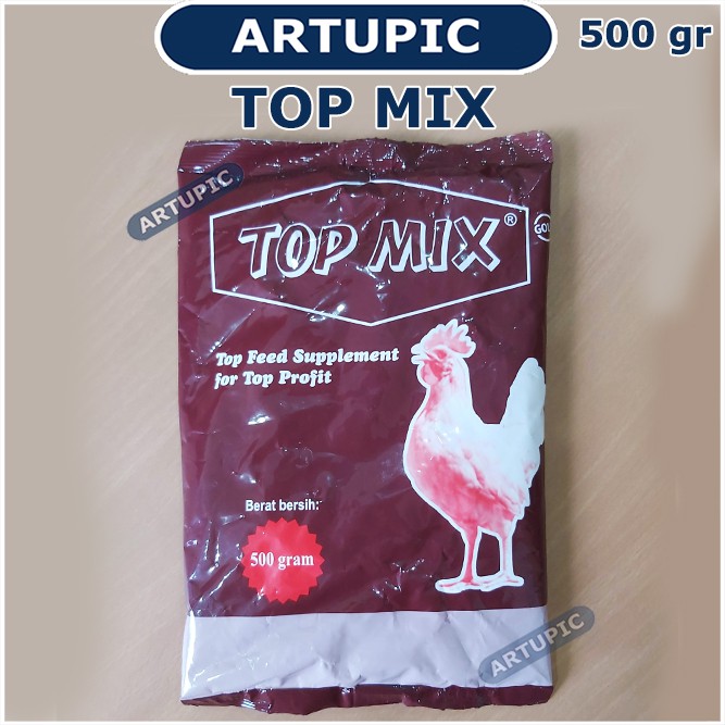 Top Mix 500 gram Topmix Tambahan pakan ayam penggemuk meningkatkan produksi telur mineral Medion